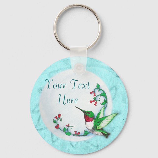 Hummingbird Keychain Nyckelring (Framsida)