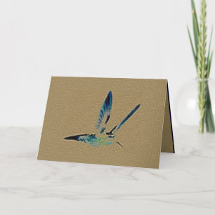 Hummingbird Kung-hälsningskort Kort