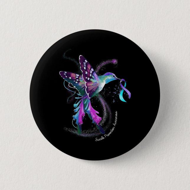 Hummingbird Lila Blue Ribbon Suiciences Prevention Knapp (Framsida)