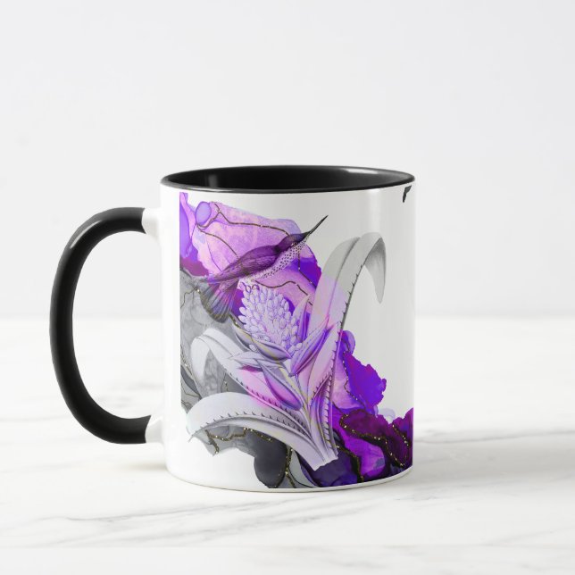 Hummingbird (Lila Design) Mugg (Vänster)