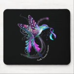 Hummingbird Lila Ribbon Suicide Prevention Medvete Musmatta<br><div class="desc">Medvetenhet om förebyggande av Lila hos människa Ribbon Suicide Prevention Awareness</div>