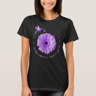 Hummingbird Lila Solros Pancreatic Cancer Awa T Shirt