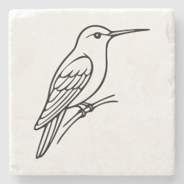 Hummingbird Line Art – Bird Illustration Stenunderlägg