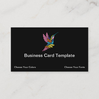 Hummingbird logotyp affärskort visitkort