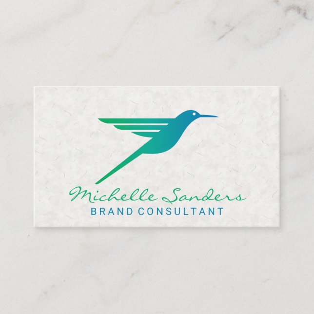 Hummingbird Logotyp Visitkort (Framsida)