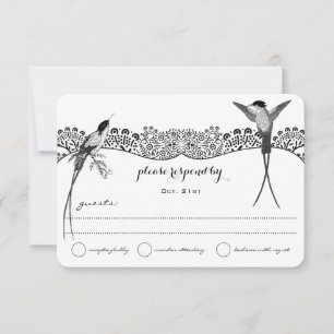 Hummingbird Love Bird Bröllop OSA Kort