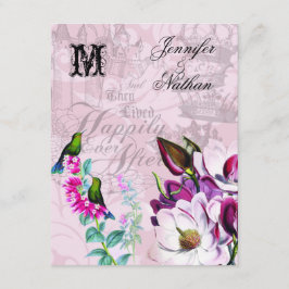 Hummingbird Magnolias Bröllop OSA Card