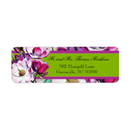 Hummingbird Magnolias Personlig Adressetiketter Returadress Etikett
