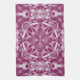 Hummingbird Mandala   Välj bakgrund Färg Kökshandduk