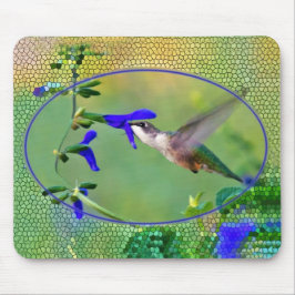 Hummingbird med glasaktigt glas Ram Musmatta