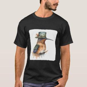 Hummingbird med hatt Hummingbird Wearing Ti T Shirt