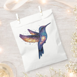 Hummingbird med Himmel Galaxy Bird med fast nattdr