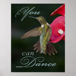Hummingbird med sätning poster