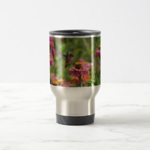 Hummingbird med Zinnias Resemugg