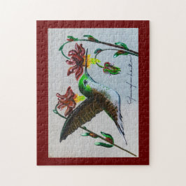 Hummingbird Merlot Puzzle Pussel