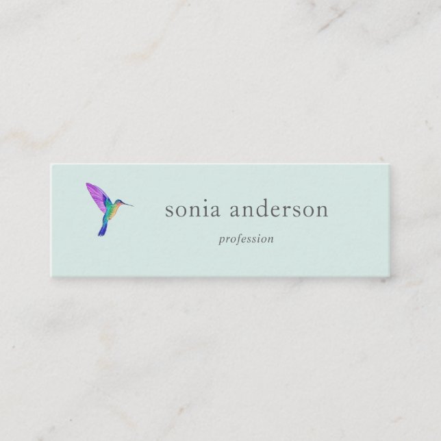 Hummingbird Mini Business Card Mini Visitkort (Framsida)