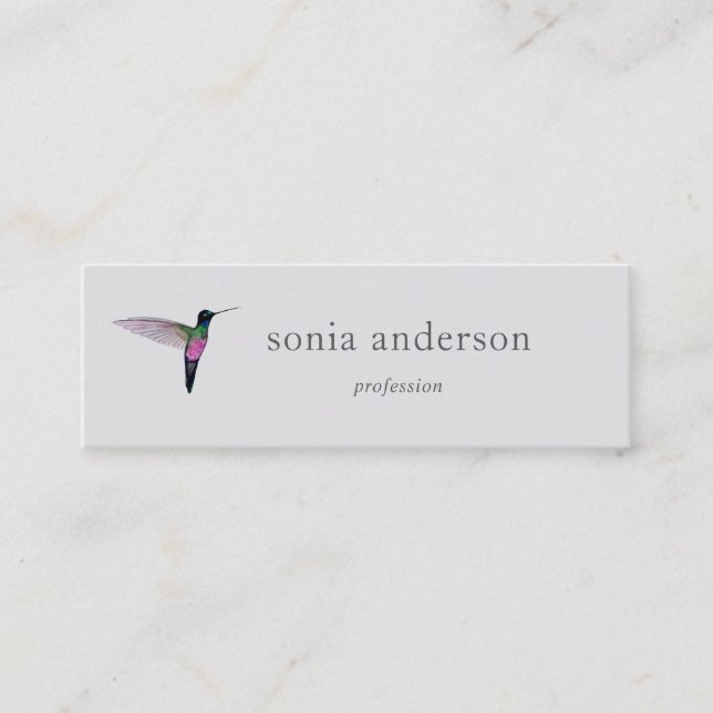 Hummingbird Mini Business Card Mini Visitkort (Framsida)