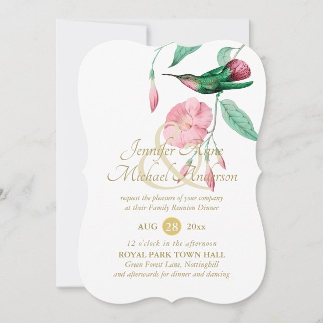 Hummingbird Mint Grönt Rosa FAMILY REUNION Class (Framsida)