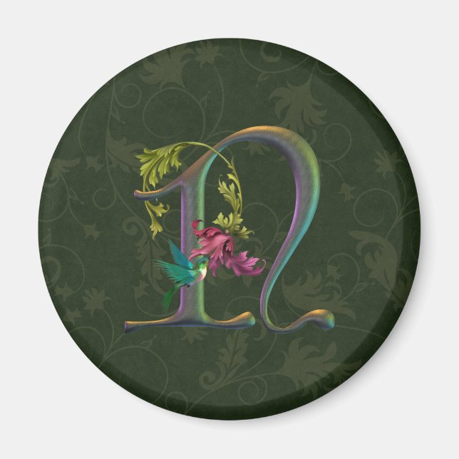 Hummingbird Monogram N Magnet (Framsidan)
