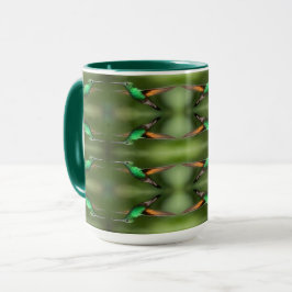 Hummingbird mönster mugg
