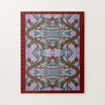 Hummingbird Mönster Puzzle