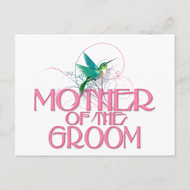 Hummingbird Mor i Groom Vykort (Framsida)