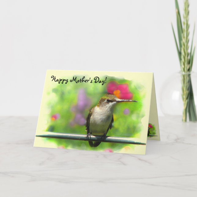 Hummingbird Mors dag Kort (Framsida)