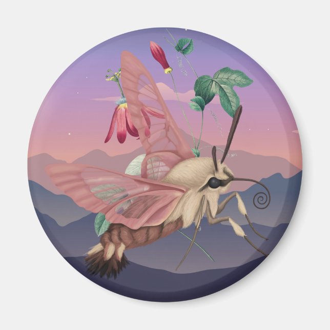 Hummingbird Moth Magnet (Framsidan)