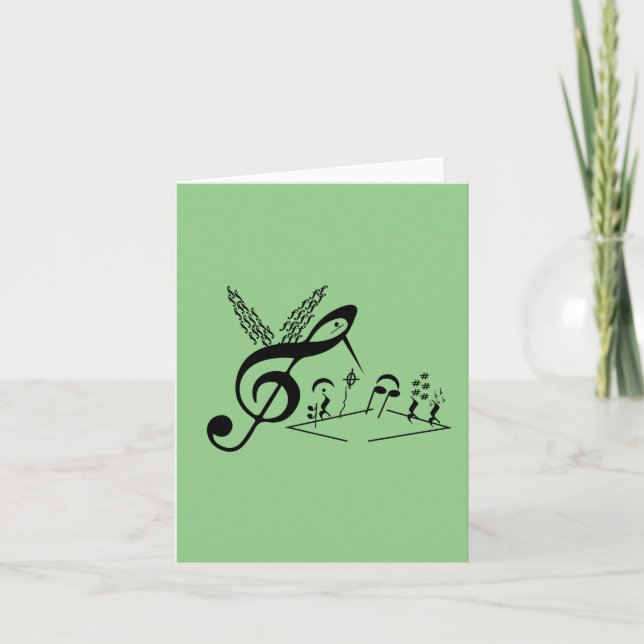 Hummingbird, Musik noter Hummingbird Anteckningskort (Framsida)
