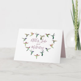 Hummingbird Muttertages Card Kort