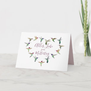 Hummingbird Muttertages Card Kort