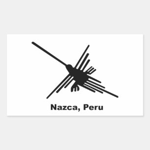 Hummingbird Nazca, Peru Rektangulärt Klistermärke
