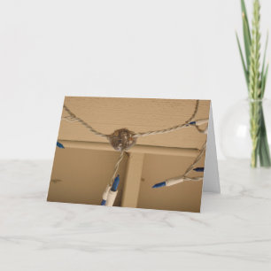 Hummingbird Nest med blomma Kort