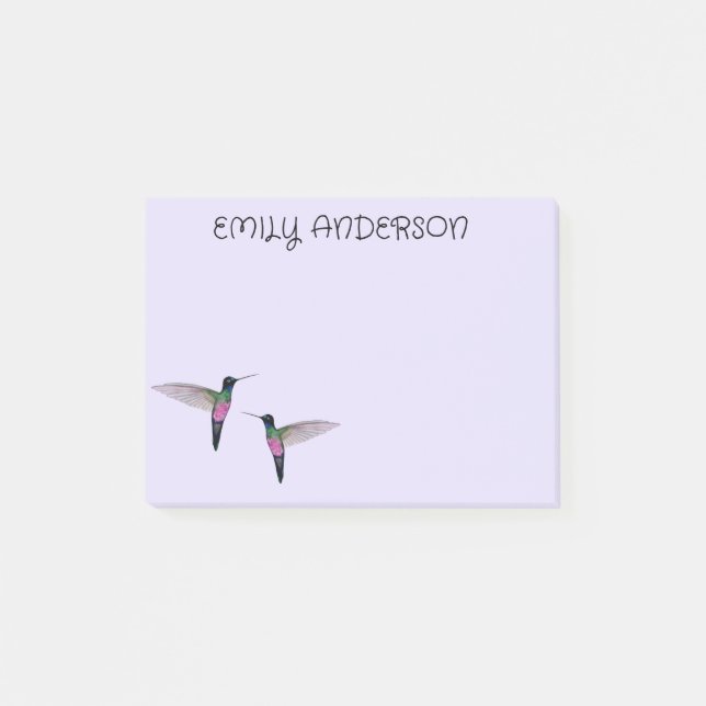 Hummingbird Notes Post-it Block (Framsida)