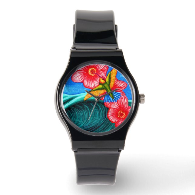 Hummingbird Ocean Armbandsur (Framsida)