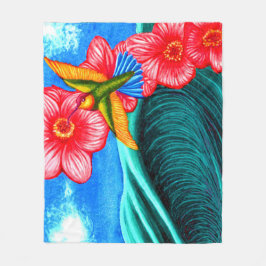 Hummingbird Ocean Fleecefilt