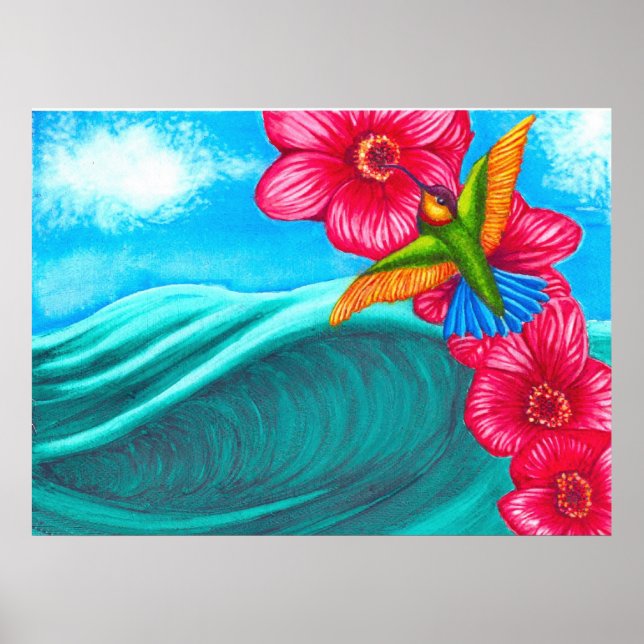 Hummingbird Ocean Poster (Framsidan)
