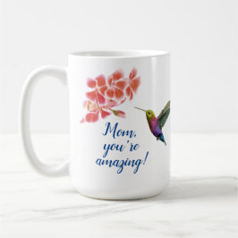 Hummingbird och blommor Mamma Kaffemugg