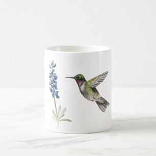 Hummingbird och Bluebonnet Kaffemugg