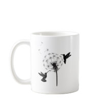 Hummingbird och Dandelion Flower Nature Art