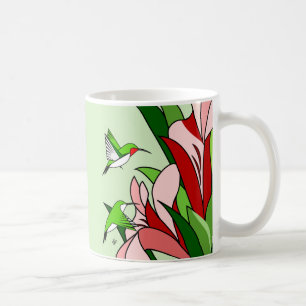 Hummingbird och Flower Kaffemugg