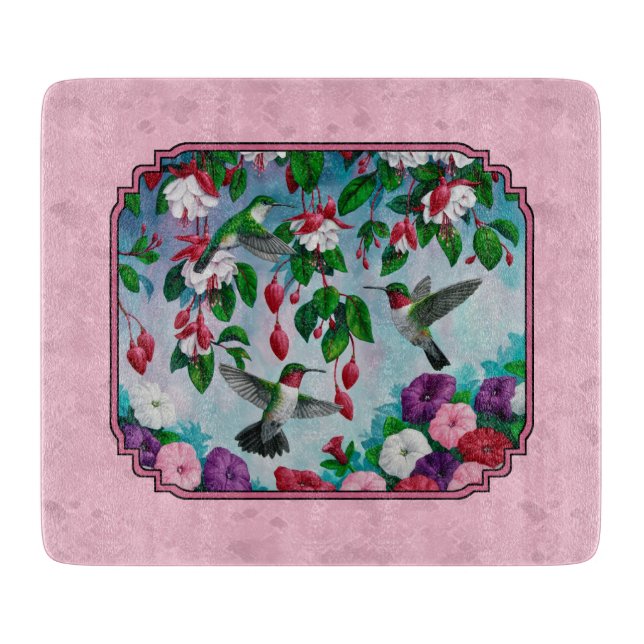 Hummingbird och Flowers Rosa (Framsidan)