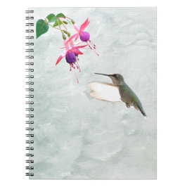 Hummingbird och Fuschia Anteckningsbok