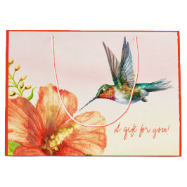 Hummingbird och Hibiscus Flower