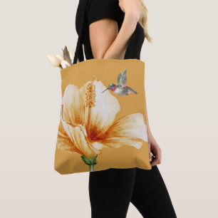 Hummingbird och Hibiscus Tygkasse