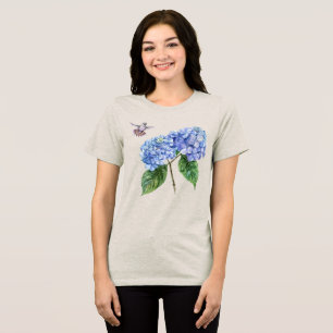 Hummingbird och Hydrangea T Shirt