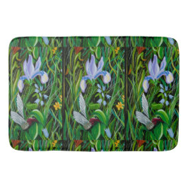 Hummingbird och Iris Bath Mat Badrumsmatta