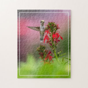 Hummingbird och kardinalblomma pussel