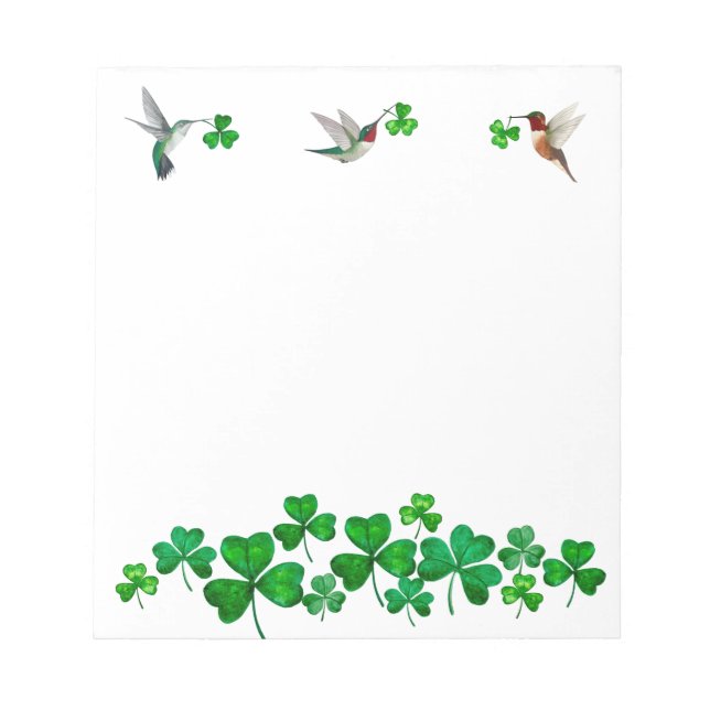 Hummingbird och Klöver Anteckningsblock (Framsida)