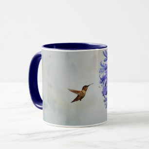 Hummingbird och Lily Flower Art Mugg Kopp
